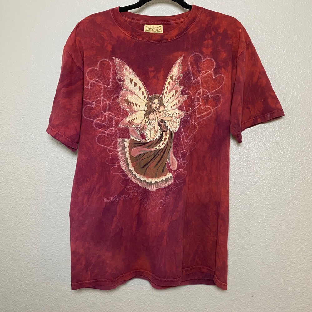 The Mountain Fairy T-Shirt Medium Amy Brown Heart Fairy Y2K 2000s Fairycore